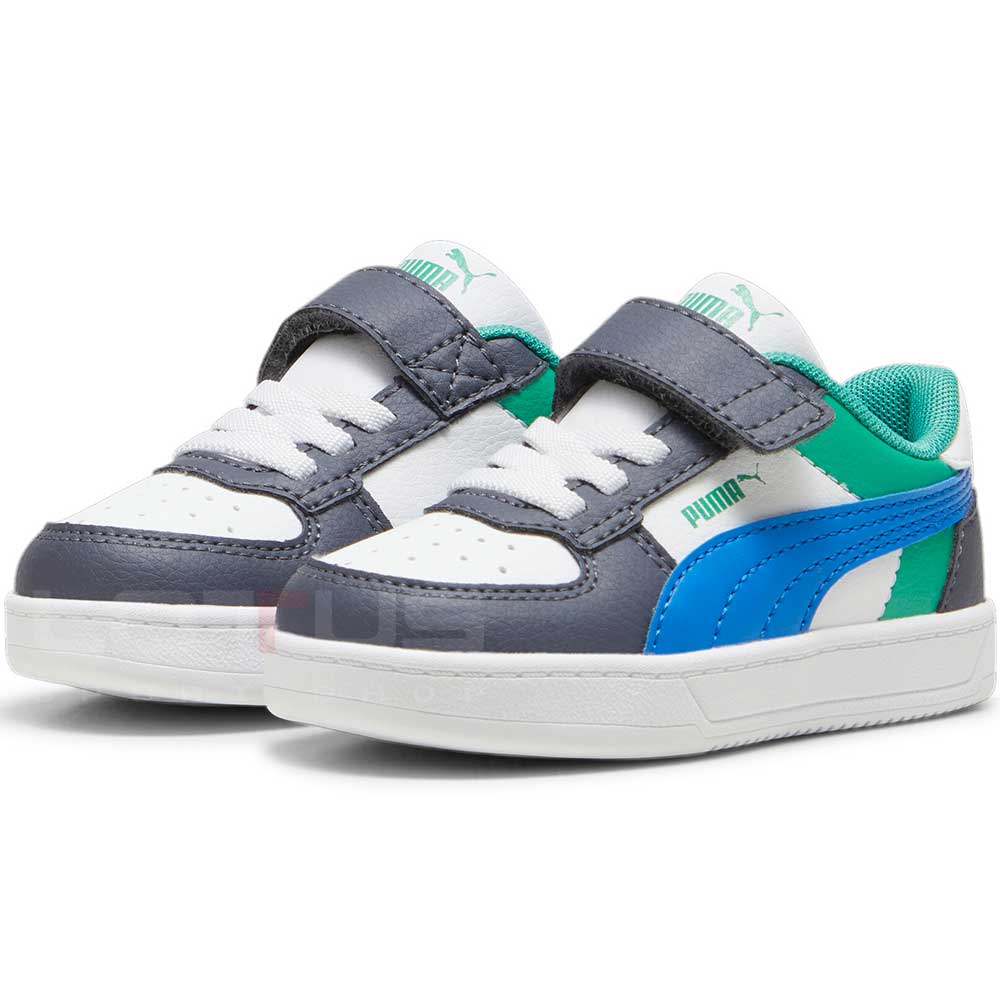 ДЕТСКИ ОБУВКИ ЗА МОМЧЕ PUMA 39446308 CAVEN 2.0 BLOCK AC+ INF БЕЛИ/СИНИ - lotus-sport.bg